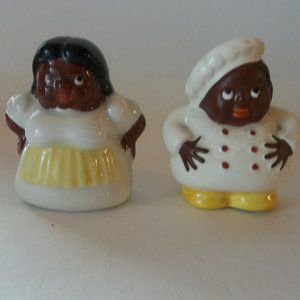 Vintage Chef and Maid Salt and Pepper Shakers